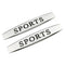 Set 2 x Embleme auto metalice, autoadezive, model "SPORTS", finisaj Crom, dimensiune, 10 x 1,5 cm